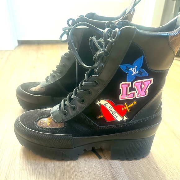 Louis Vuitton combat boots size 38.5 - Picture 3 of 5